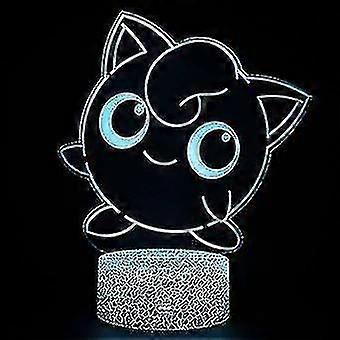 3d Touch Lamp Night Lights Child 7 Colors With Remote Control - Pok...