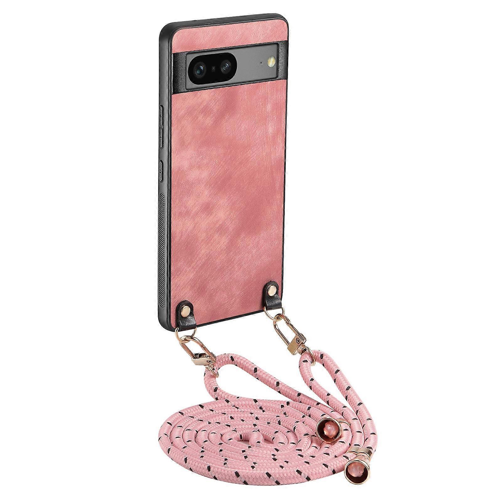 Capa de Telefone de Couro Vintage com Alça Transversal