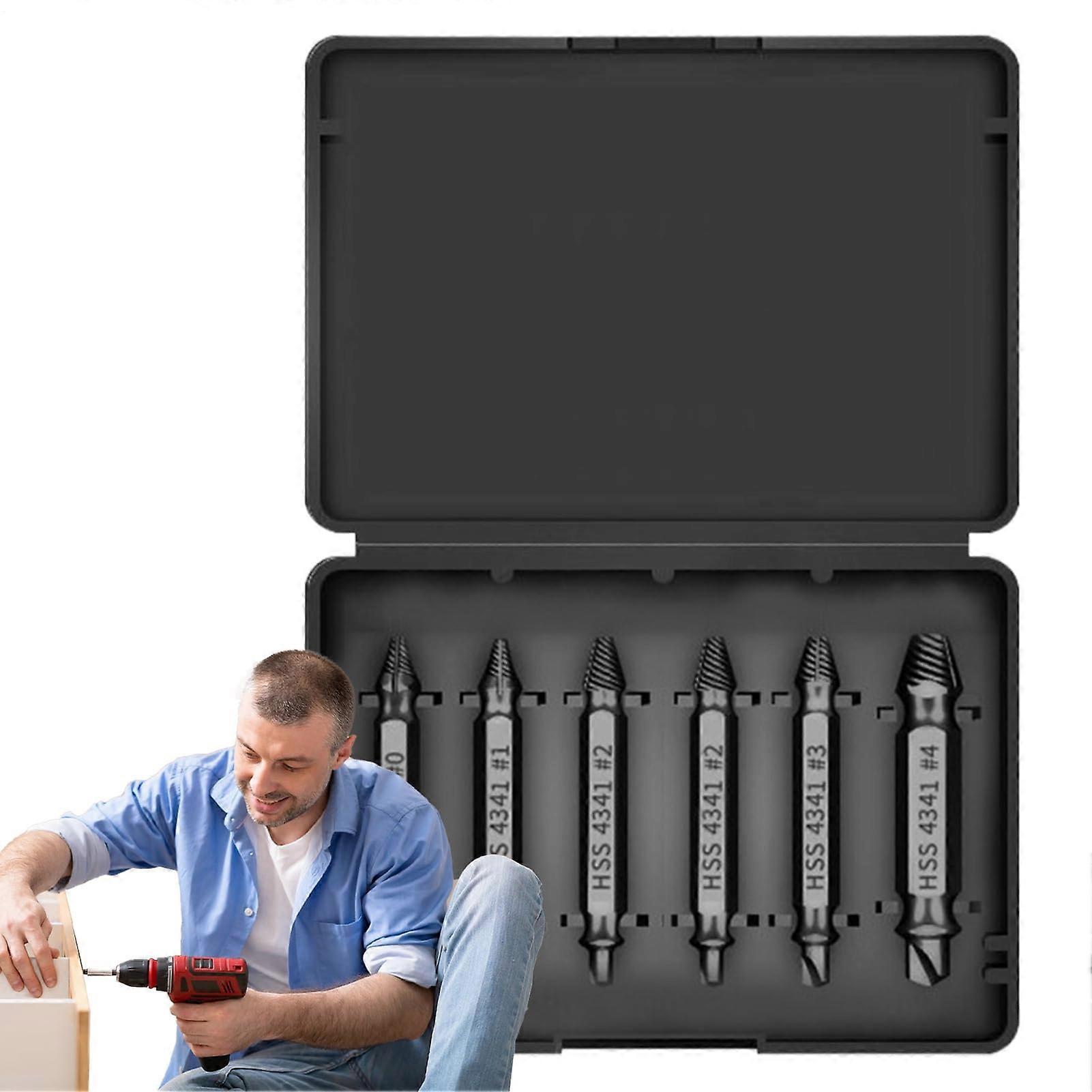 Damaged screw extractor set Multifunctional nut remover for car repair engineering