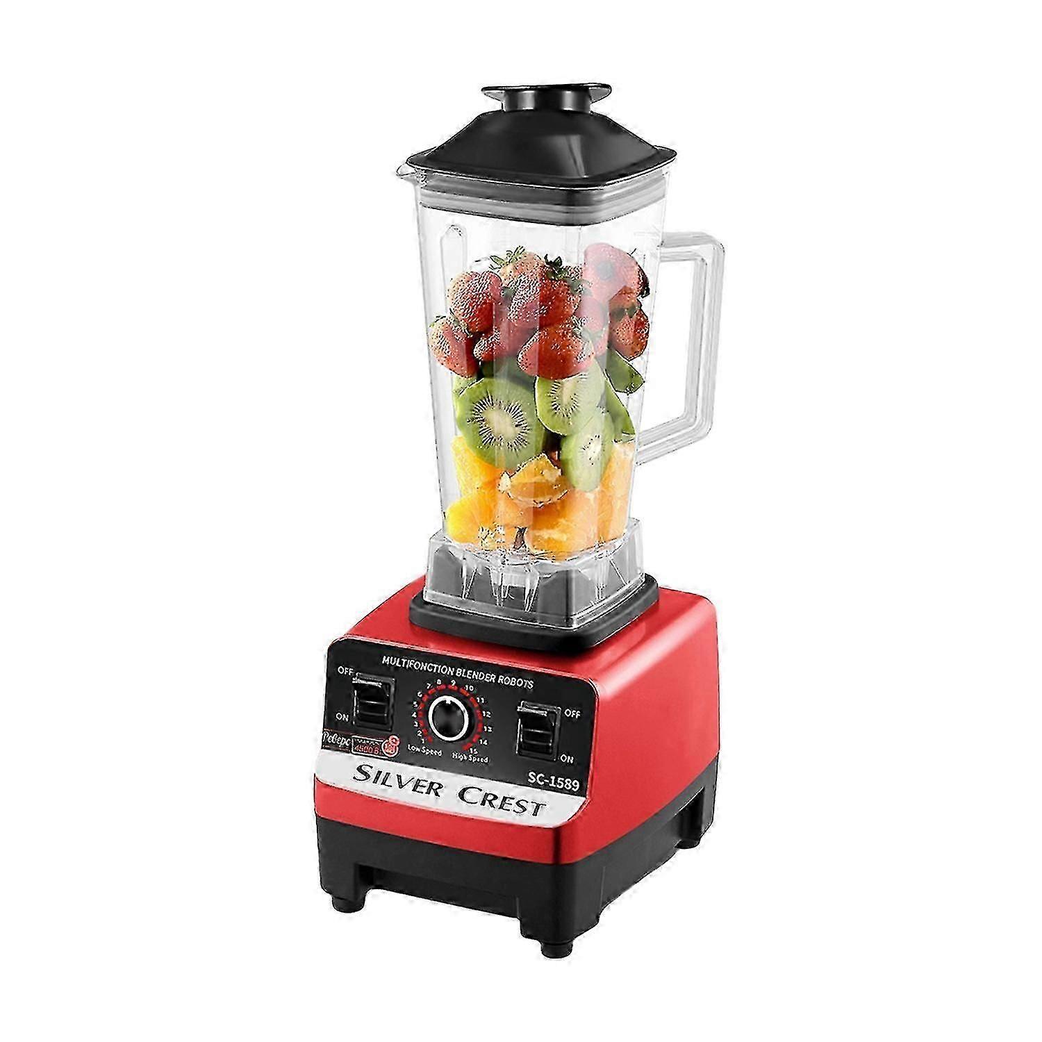 Multifunctional Blender for Smoothie Milkshake Juicer Ice Crusher Electric Grain Grinder 4500W 15 Ro