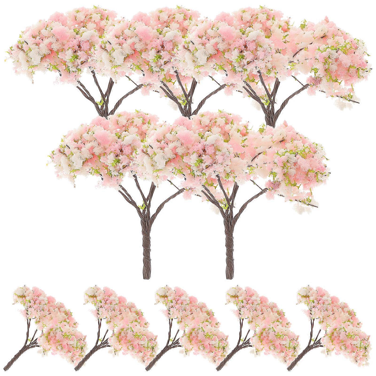 Cherry Flower Decorative Flowers Office Decor 10Pcs