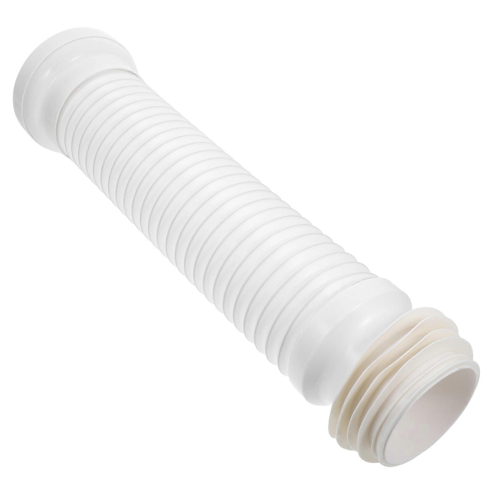 Toilet Discharge Extension Hose Toilet Offset Seal Hose Cylindrical Shape 1Pack