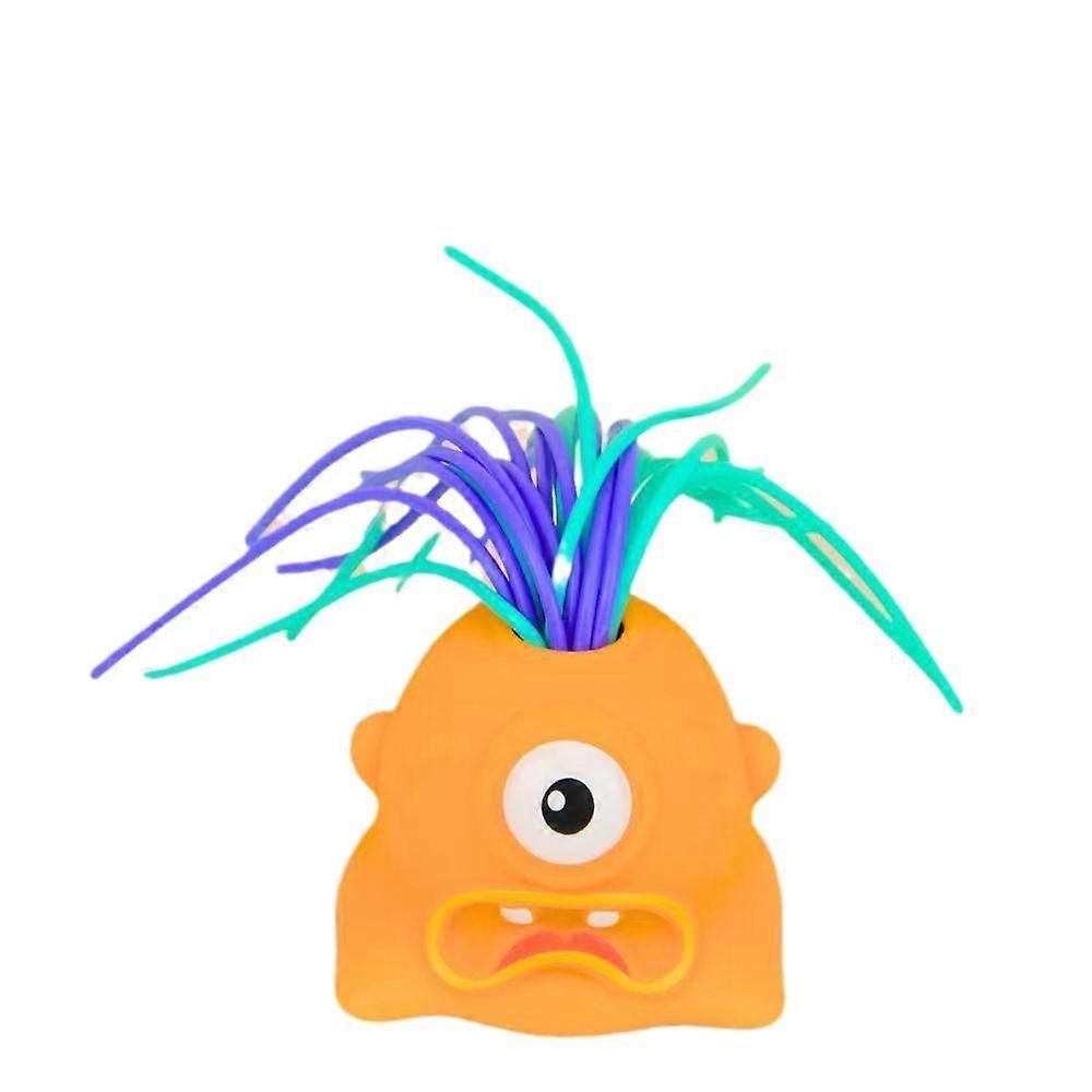 New style of the little monster that will make a sound when you pull its hair, a new and unique and funny decompression and prank children's toy