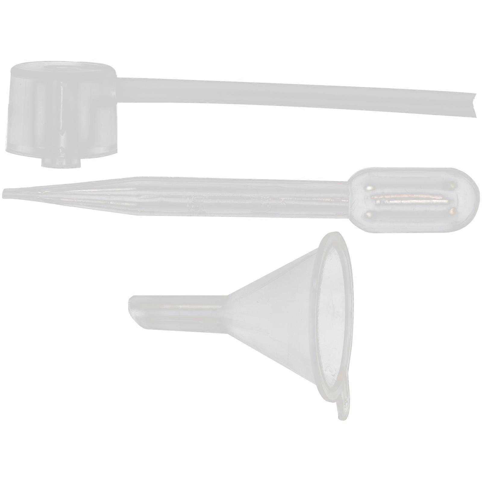 4 Sets Durable Plastic Refill Tools Transfer Dropper, Funnels, Pump Head Dispenser for Easy Liquid Transfer with Travel Bottles