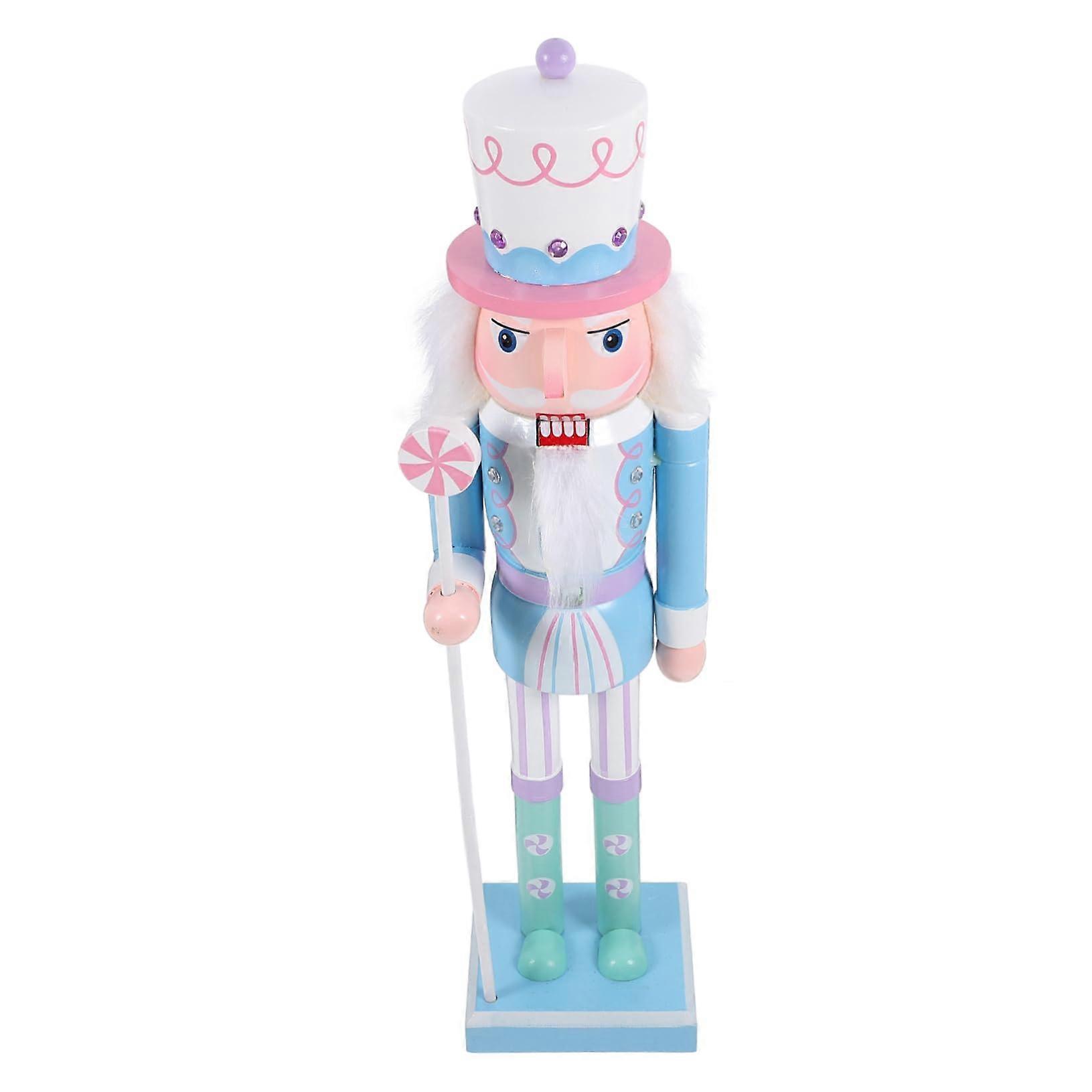 Christmas Nutcracker Decoration Wooden Nutcracker for Desk Christmas Ornament DIY Nutcracker for Home Decor