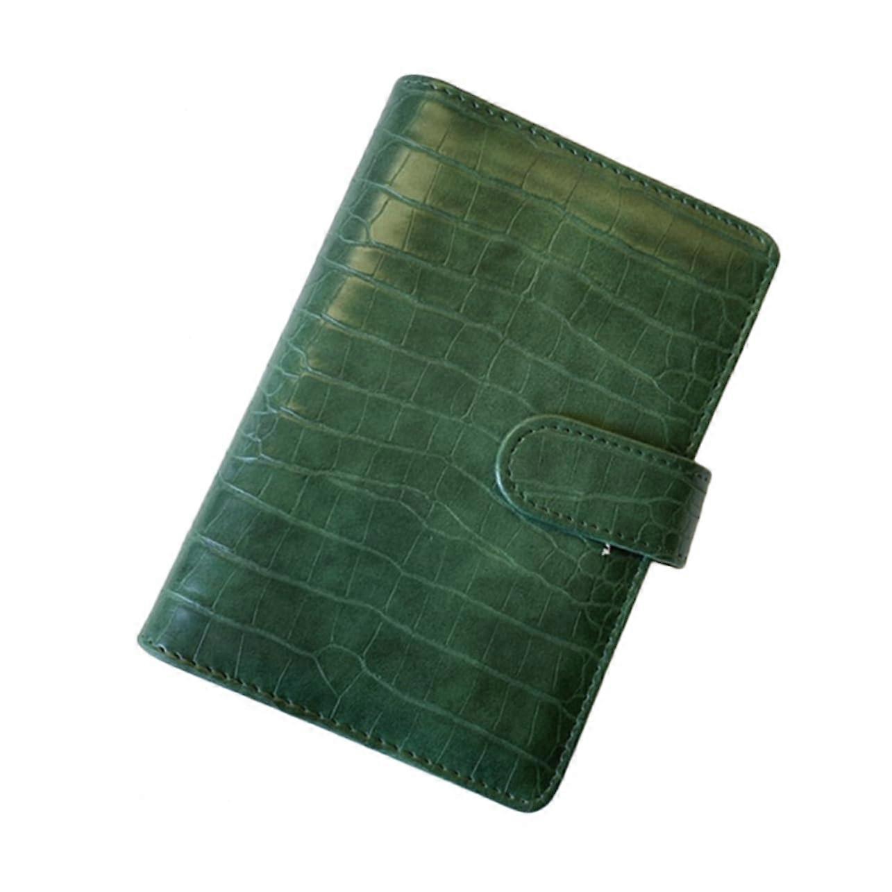 Crocodile texture binder organizer for budget planning, handy looseleaf cover for notes and for school.