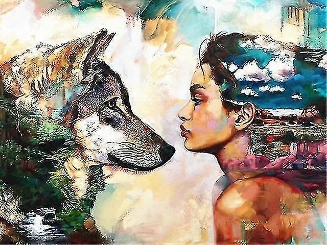 Diy Painting By Numbers Portrait Kit for Adults