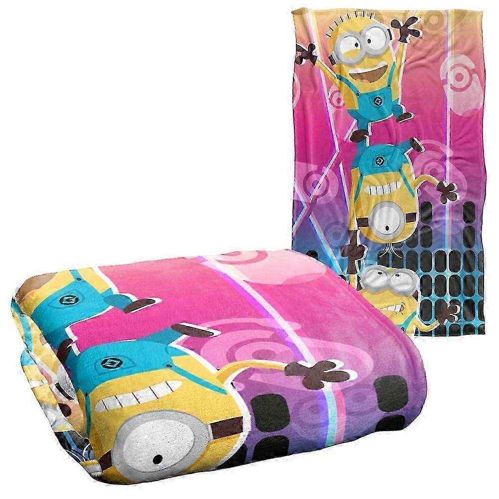 Super Soft Touch Throw Blanket in CMYK Rave Design