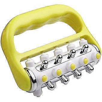 Yellow Anti-Cellulite Massage Roller for Myofascial Release & Muscle Relaxation