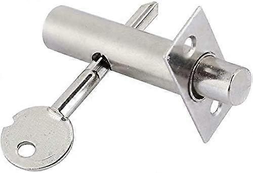 1 set of door security bolts with solid bolts and lock