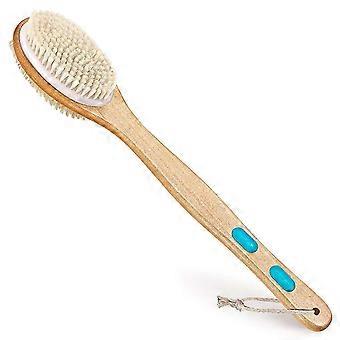 2025 Peeling-Duschbürste - Badekörperbürste - Ideal kompatibel mit Nass- und Trockenbürsten kompatibel mit Männern, Frauen, Kindern und älteren Menschen - Long Woode