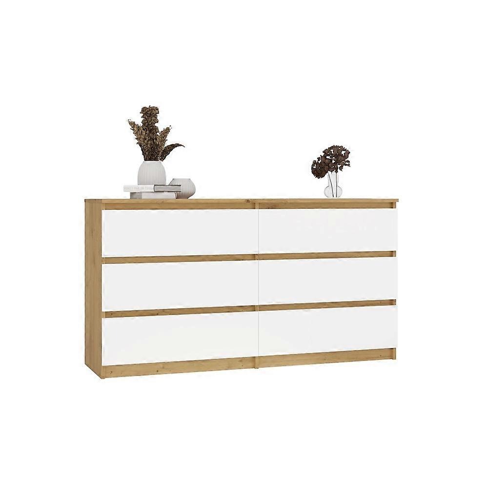 Kommode Malwa M6 140 Artisan Oak White