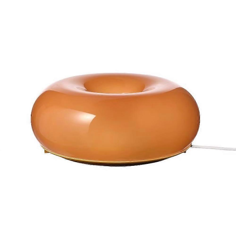 Orange Glass Table Lamp, Donut Atmosphere Lamp, Nordic Round Desk Lamp