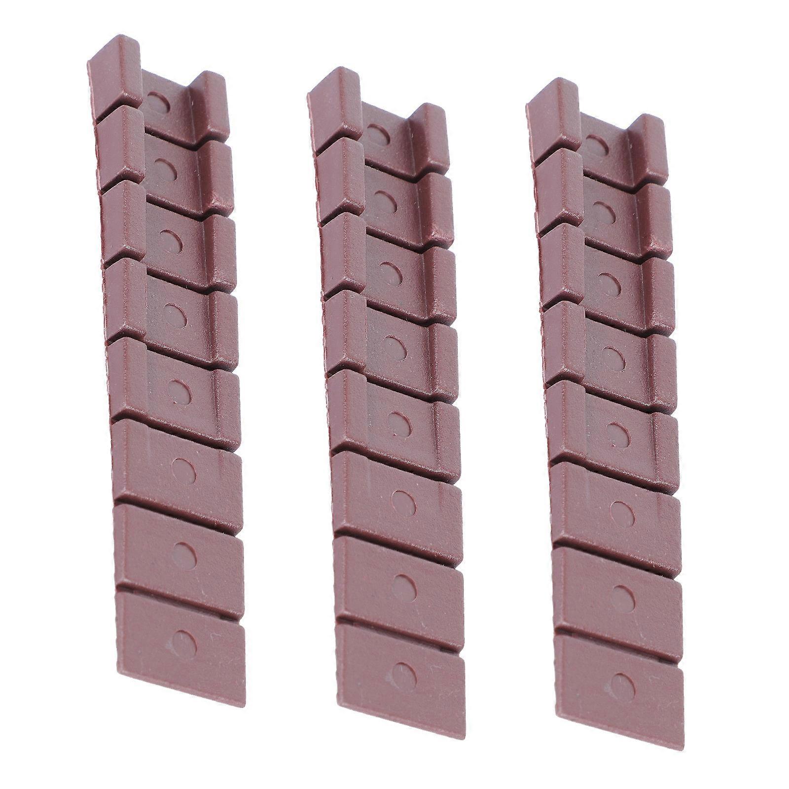 Furniture Shims for Home Use Coffee ABS Material 30 Pcs Great for Leveling Various Objects 0.15