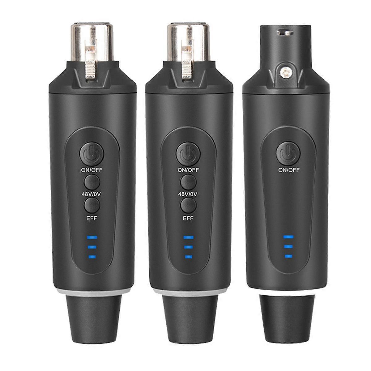 Drahtloses Mikrofonsystem Drahtloser Sender Empfänger XLR Mikrofon Konverter Adapter Automatisches Mikrofon für Kondensator