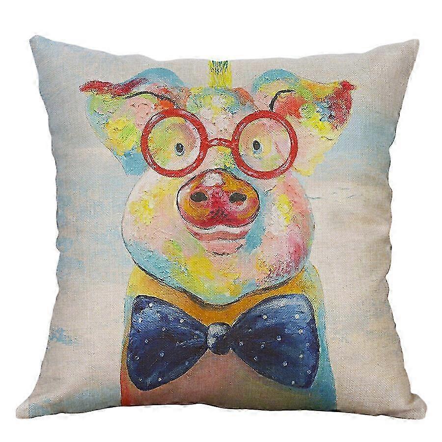 ユニークなデザイン2111jpjcjhのソファ枕カバーの家の装飾のための漫画の動物油絵クッションカバー