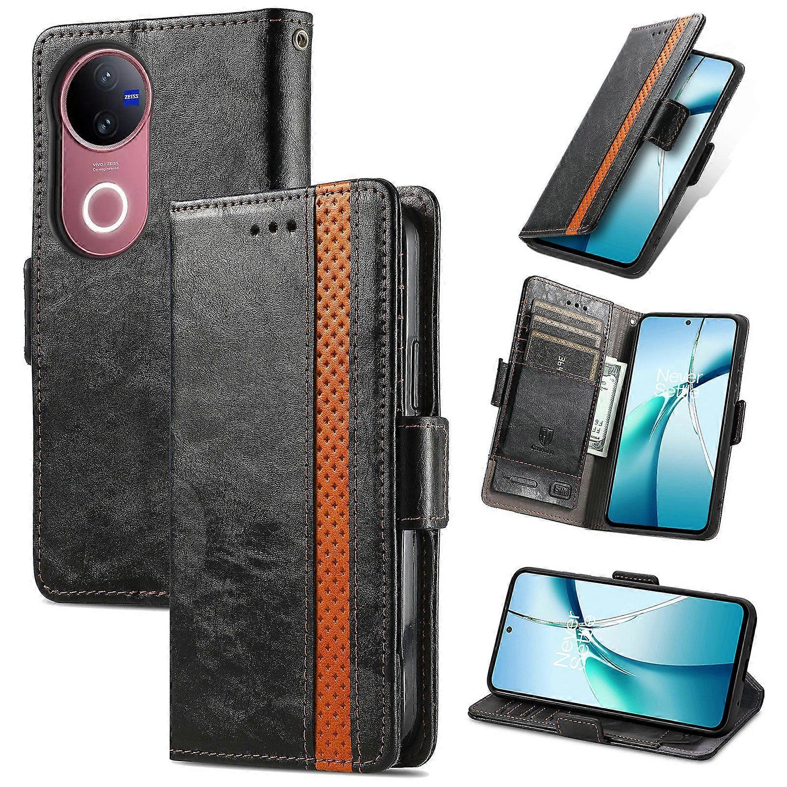 Compatible With VIVO V50 5G Wallet Case, PU Leather Flip Case with Card Holders RFID Blocking Kickstand Phone Cover