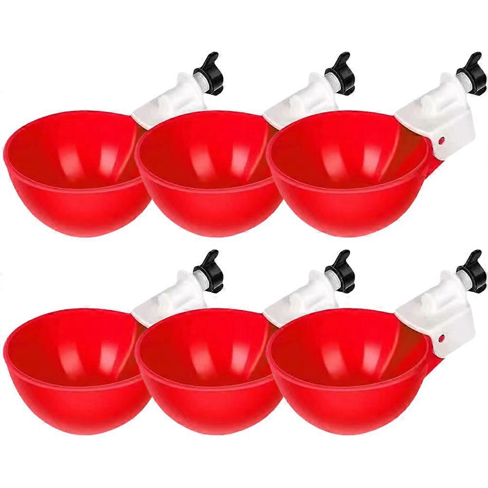 Automatic Water Feeder Poultry Waterer Circular Shape Water Level Control For Farmers 6Pcs