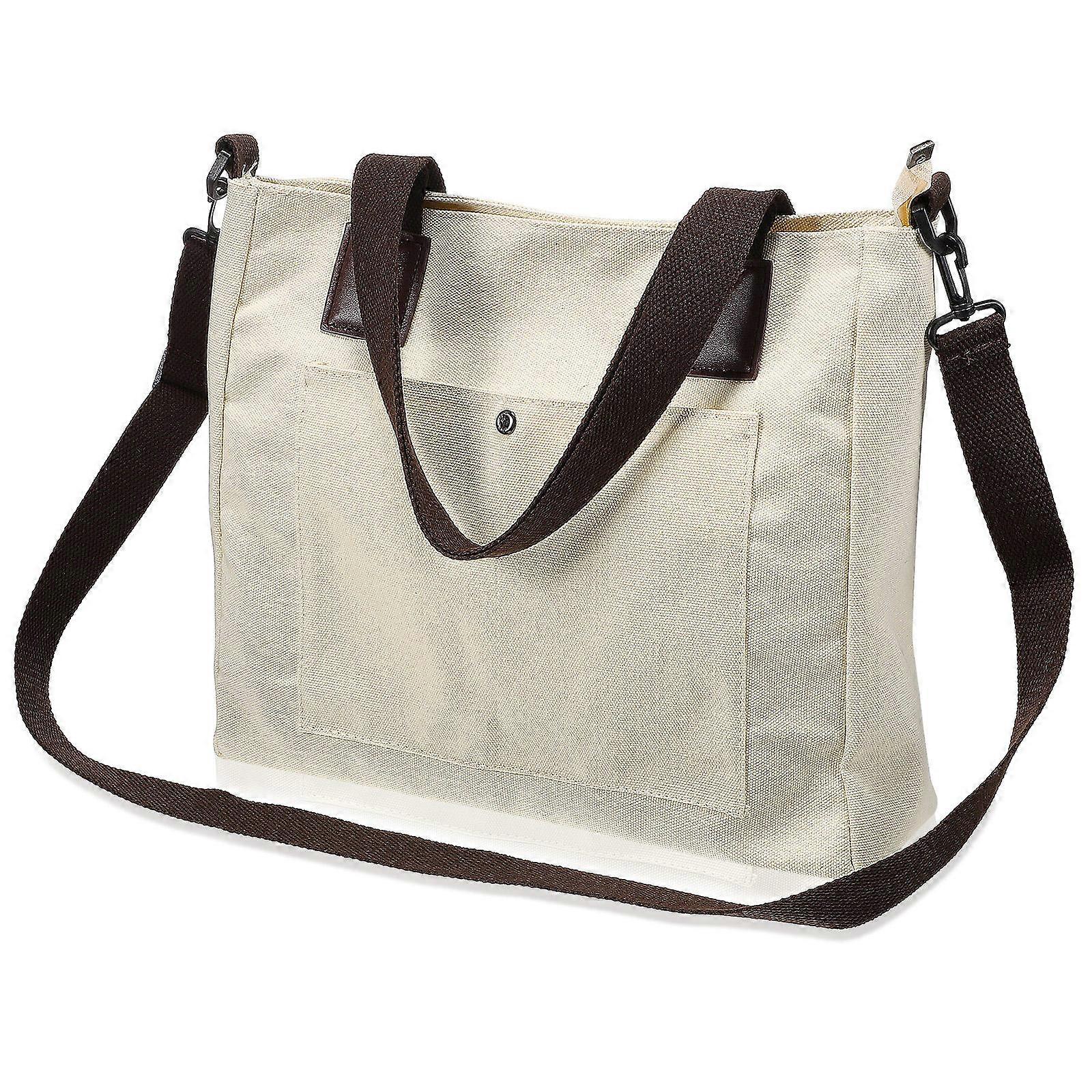 It looks like you've provided a product title for a **large canvas tote bag** aimed at women, emphasizing its **fashionable, durable, and practical**