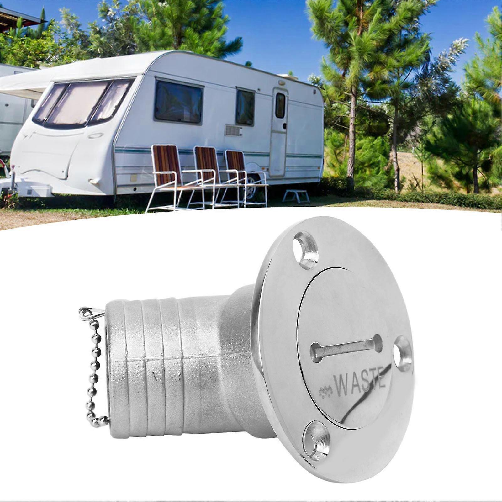 Båddækfyldstof med nøglehætte Marine rustfrit stål hardware til yacht RV 45 grader 1.5in 38mm AFFALD