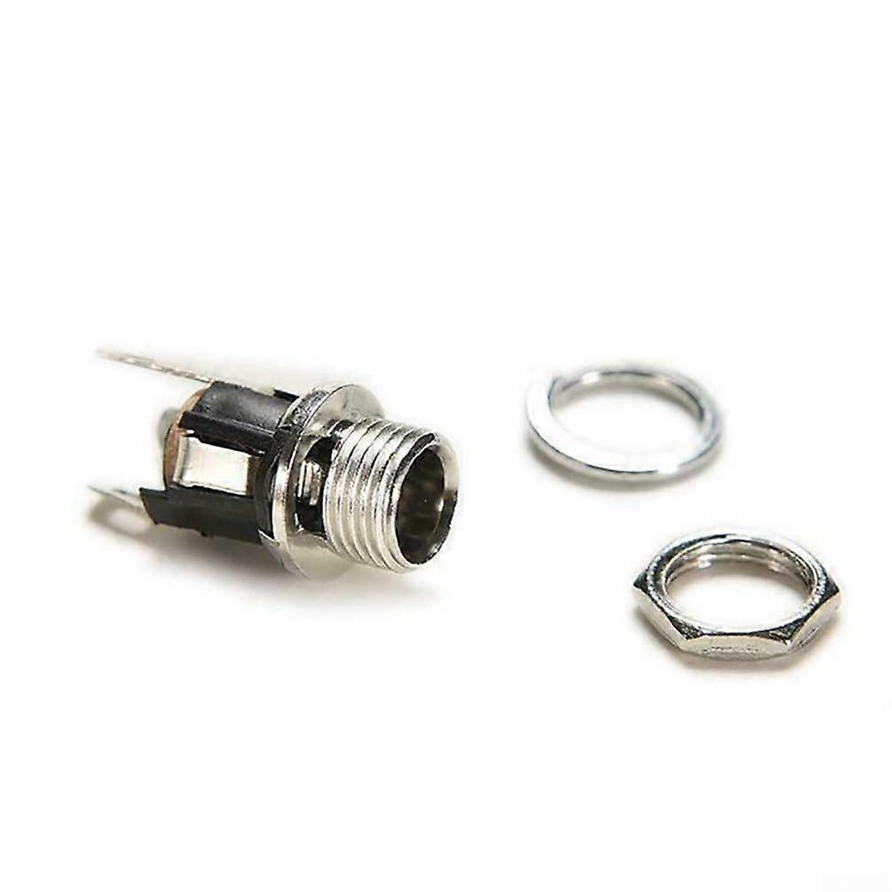 DC power connectors for panel mounting, 10 pieces for convenient use