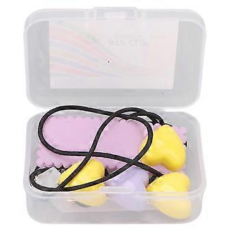 Deaf Aid Holder Star Anti Lost Hairclip Style Yellow Purple Silicone Nylon ABS Deaf Aid Clip for Children The Senior Both EarsYMMR)