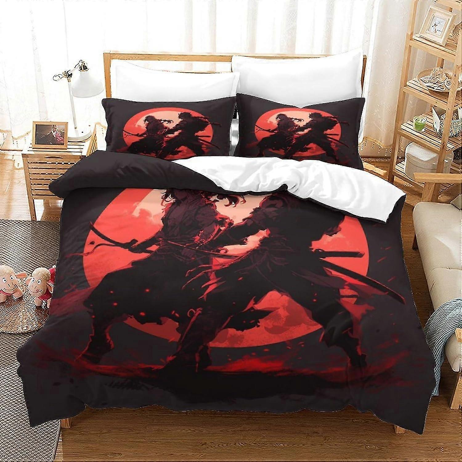 Wushu Karate Bedding Sets Duvet Cover Anime Bed Set Collection for Teens Girls Boys Without Comforter Sheet Double