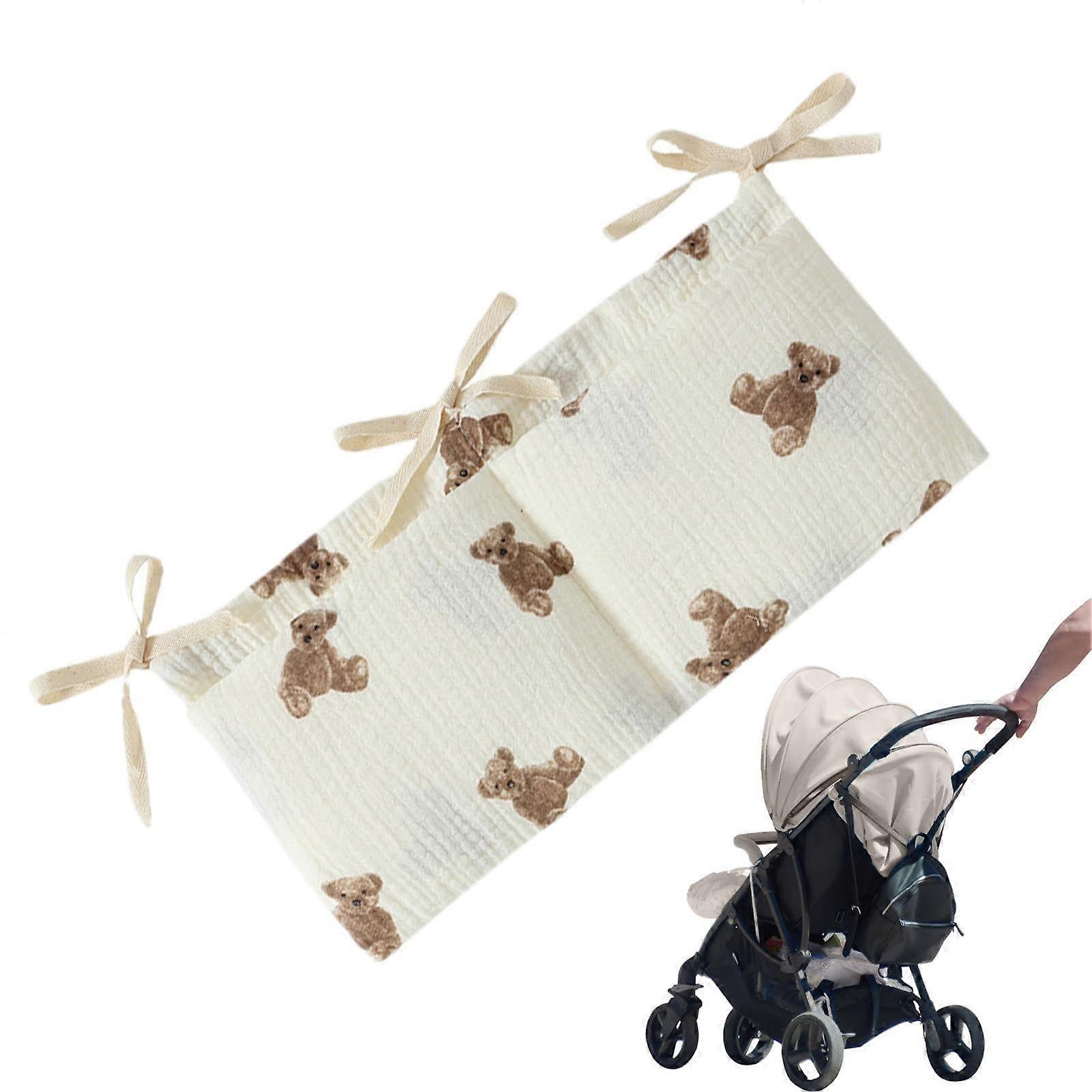Baby Bed Organiser Multifunctional Nappy Caddy with 2 Pockets