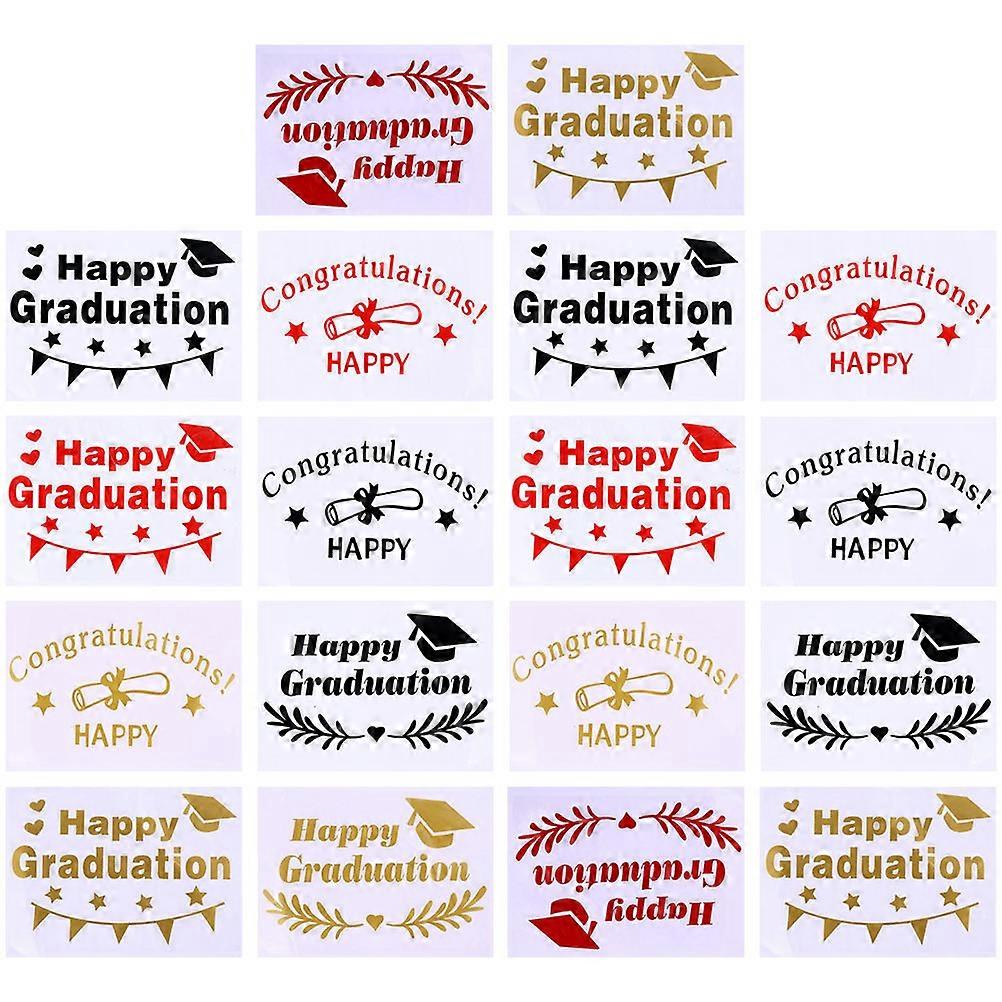 Balloon Graduation Decorations Text Shapes Family Gathering Wall Window Door Glass 18 Sheets