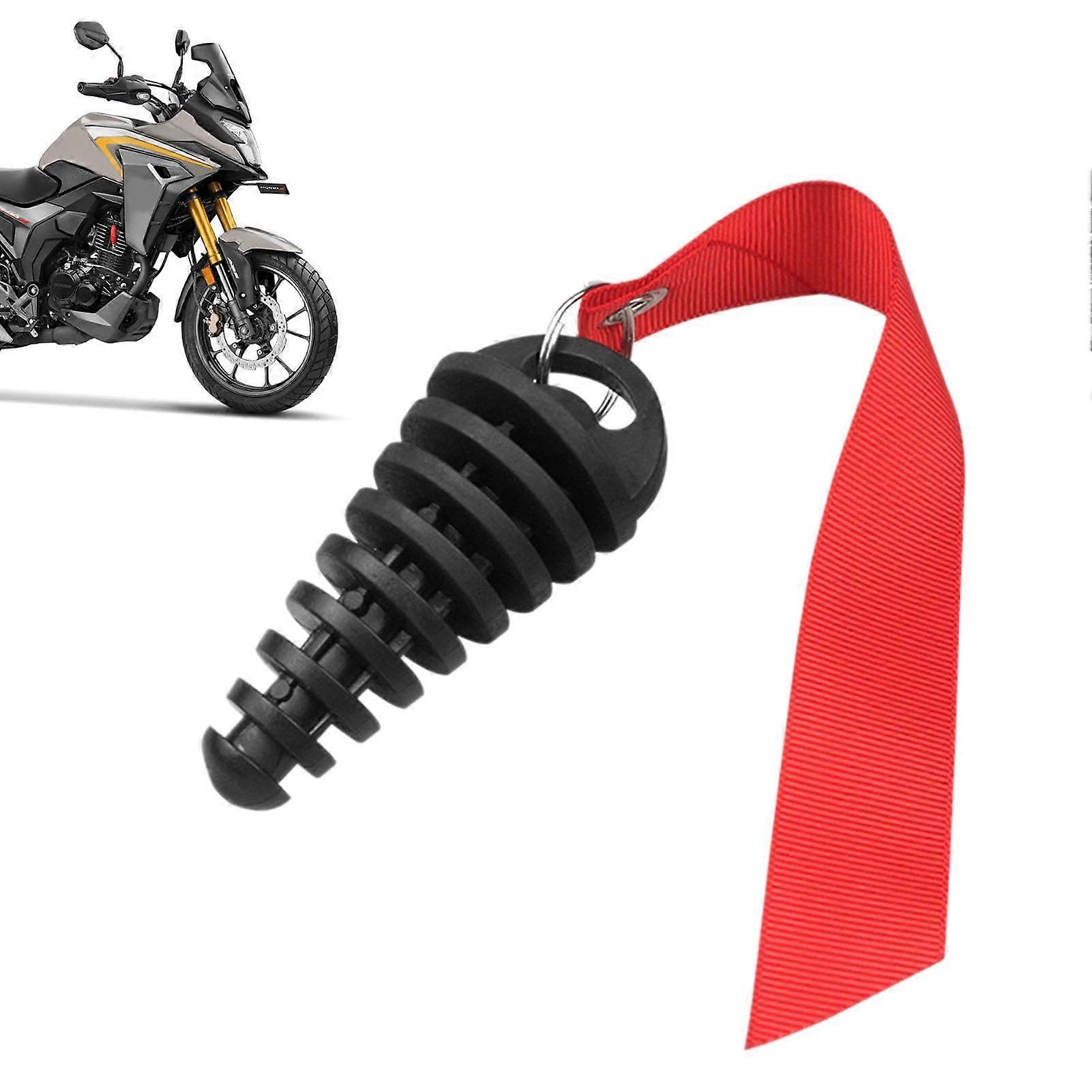 Silencer Exhaust Washer Plug for 2Stroke Motorcycles  Remove Before Starting Black