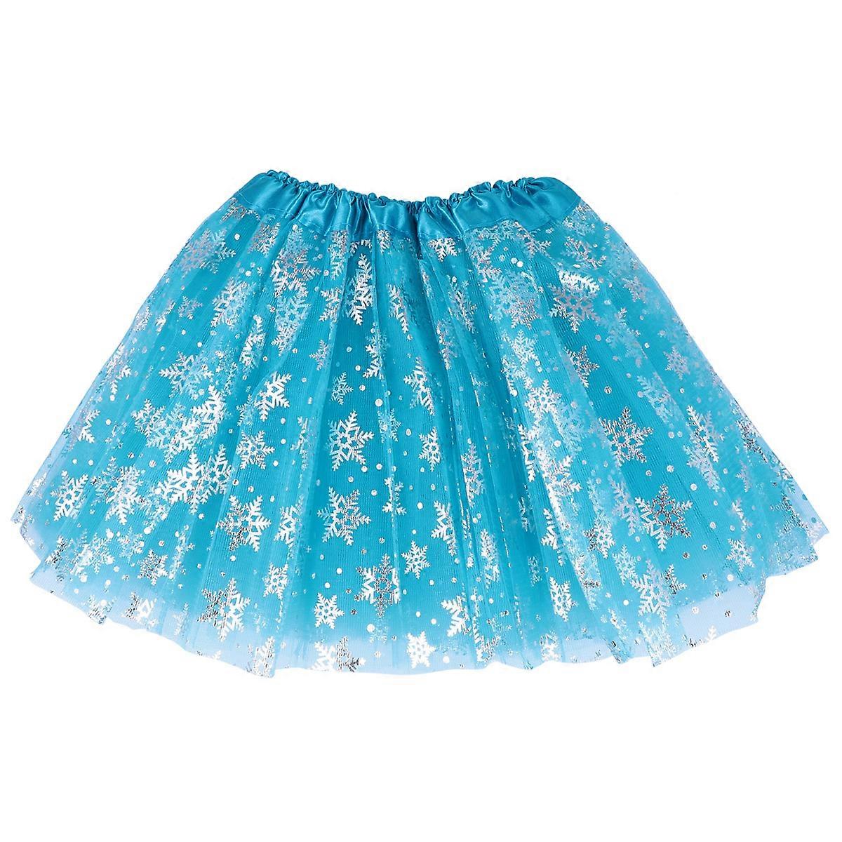 Dress For Girl Blue Fluffy 28x18cm Fashionable Design 1Set