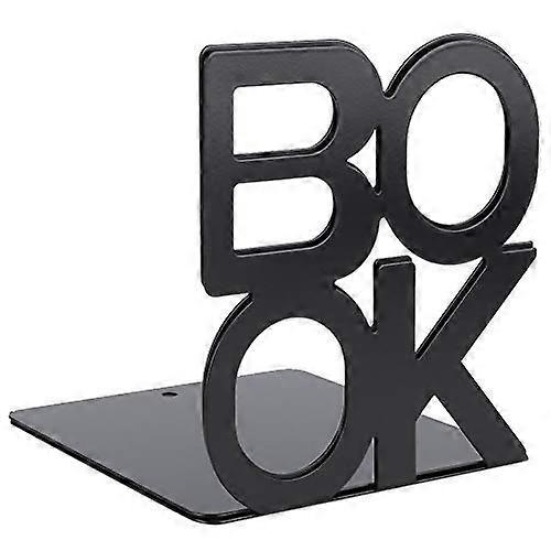 Metal Bookend Shelf Organizers, Book Sign Shape for Home Table Decor (140mm/5.5in)