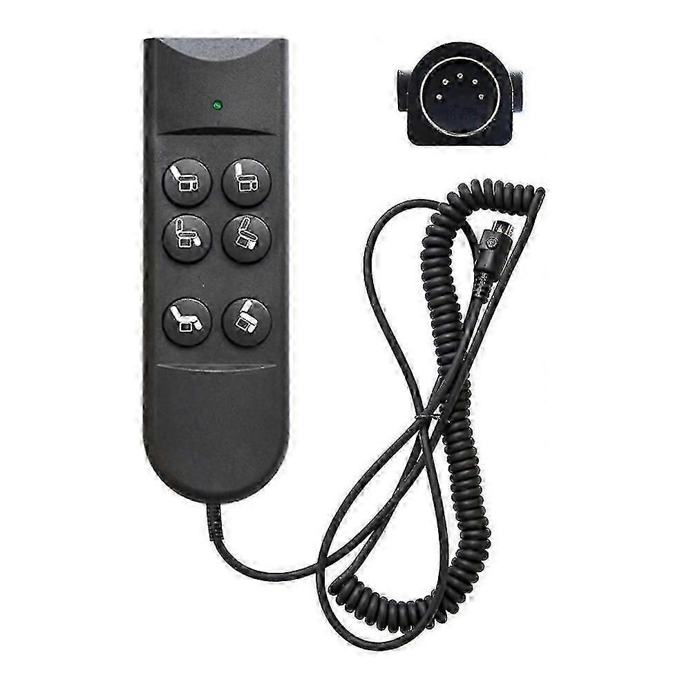 6-Button Remote Handset Controller for Recliners & Power Furniture - 5 Pin Lift Chair Hand Control Replacement