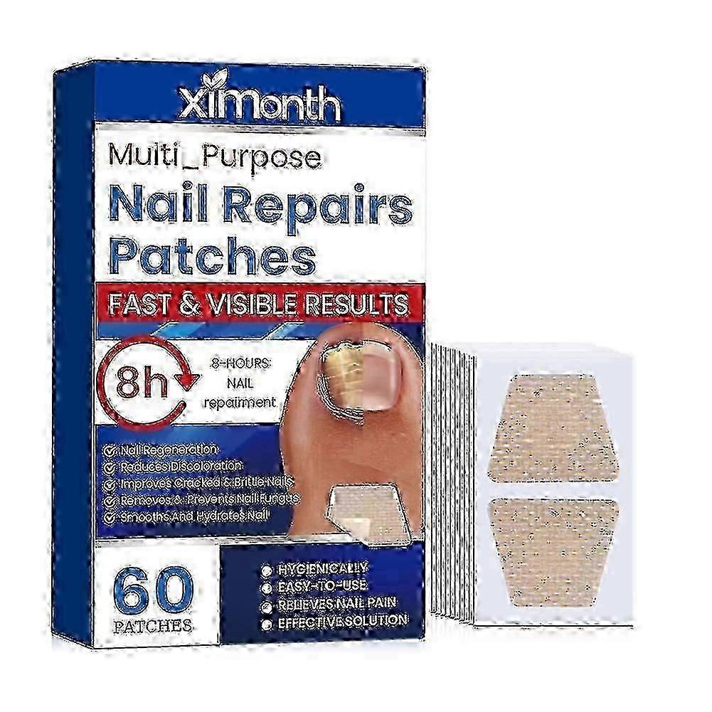 60枚入り 足の爪水虫治療ステッカー 陥入爪修復パッチ