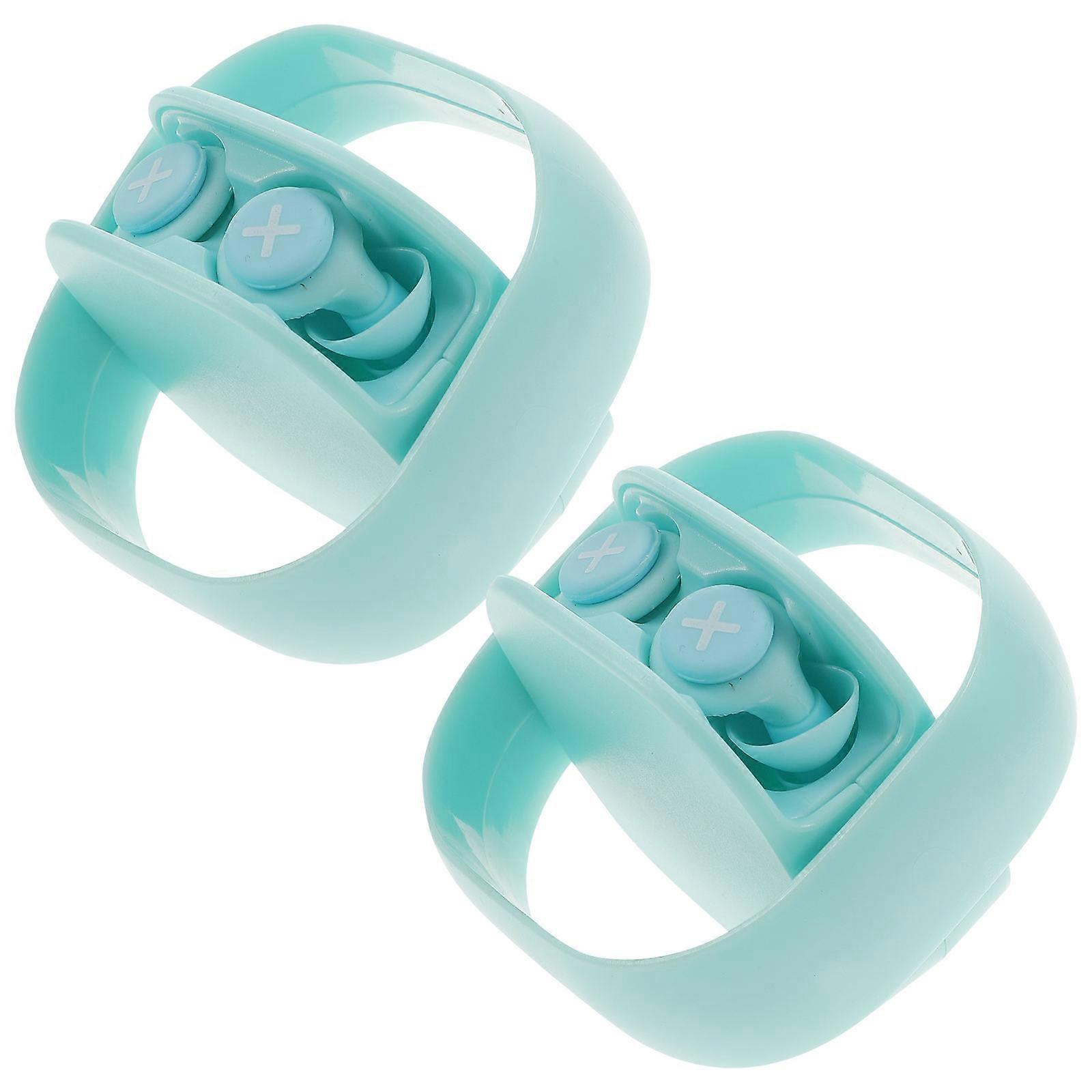 Noise Reduction Anti-Noise Earplugs Sleeping Aid Comfortable Sky-Blue 2Sets