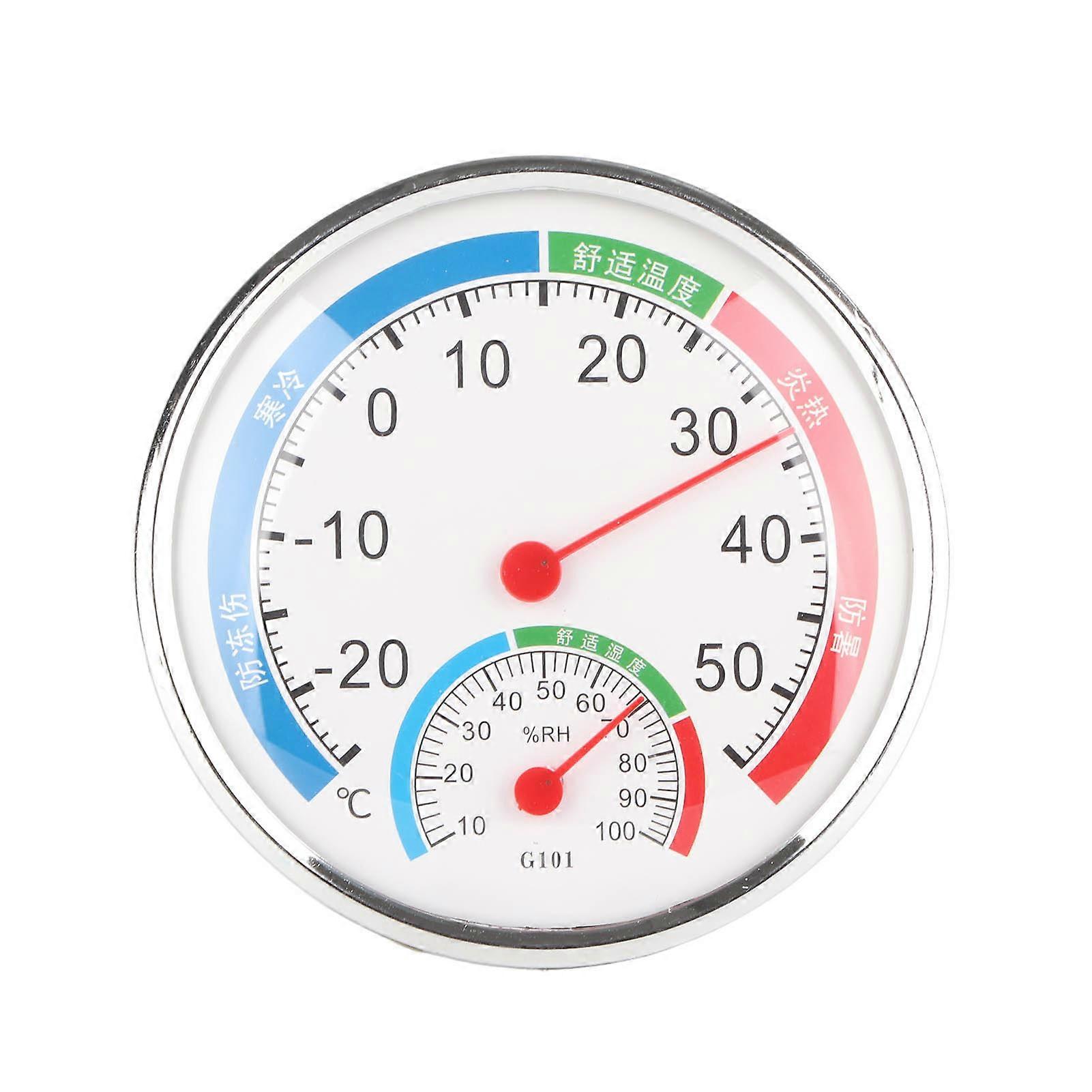 G101 Temperature Humidity Tester Humidity Detector Thermometer Multifunctional HygrometerWhite