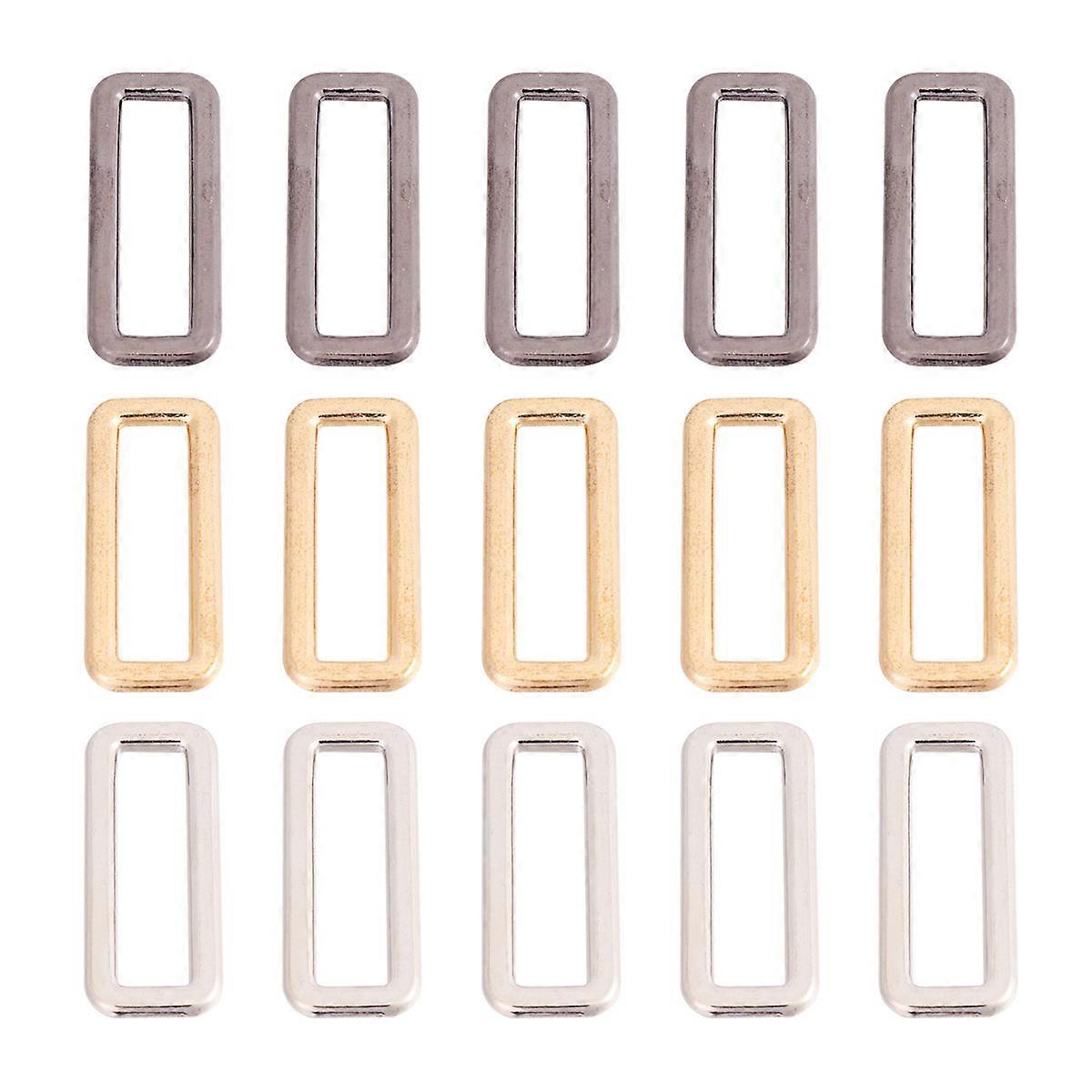 20pcs Metal Bag Buckles, Alloy Snap Hooks, Square Buckles for DIY Handbag Straps, Webbing Straps for Bags, Shoulder Strap Hardware