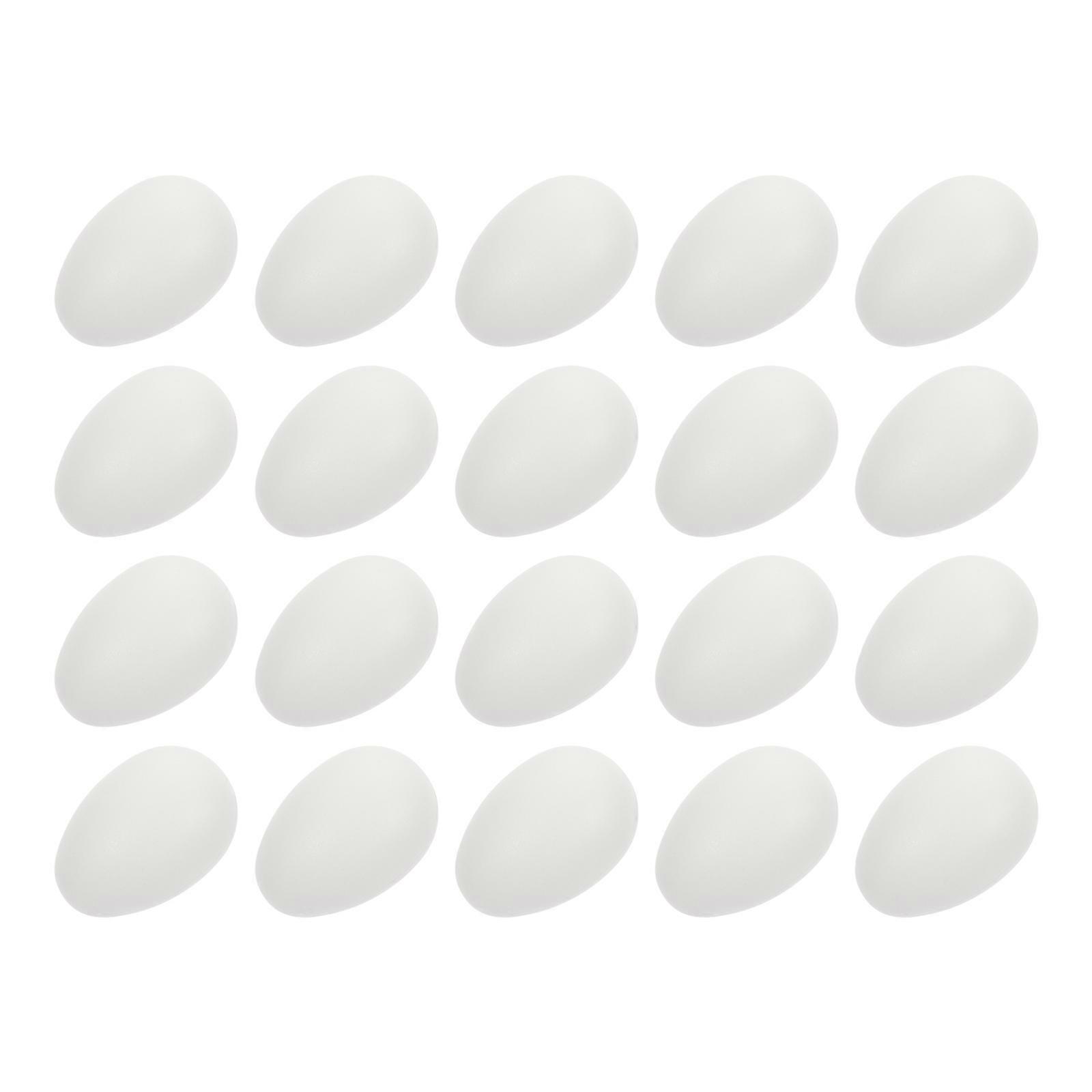 50pcs Unfinished Plastic Eggs for Graffiti DIY Easter Egg Decoration