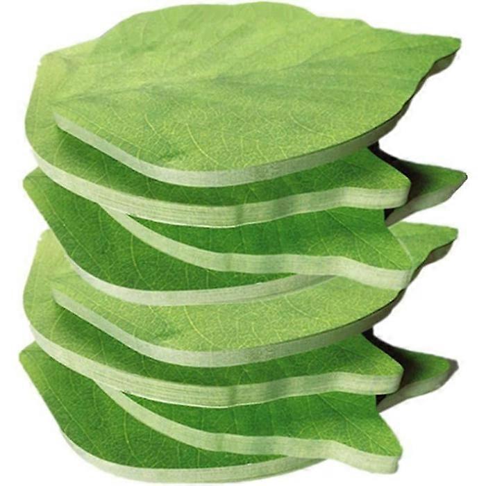 Funny live 8-Pack Leaf Shaped Sticky Notes | 400 Sheets Self-Stick Memo Pads for Notes, Reminders & DIY Home Decor | 3.75" x 2.56" Natural Design for 