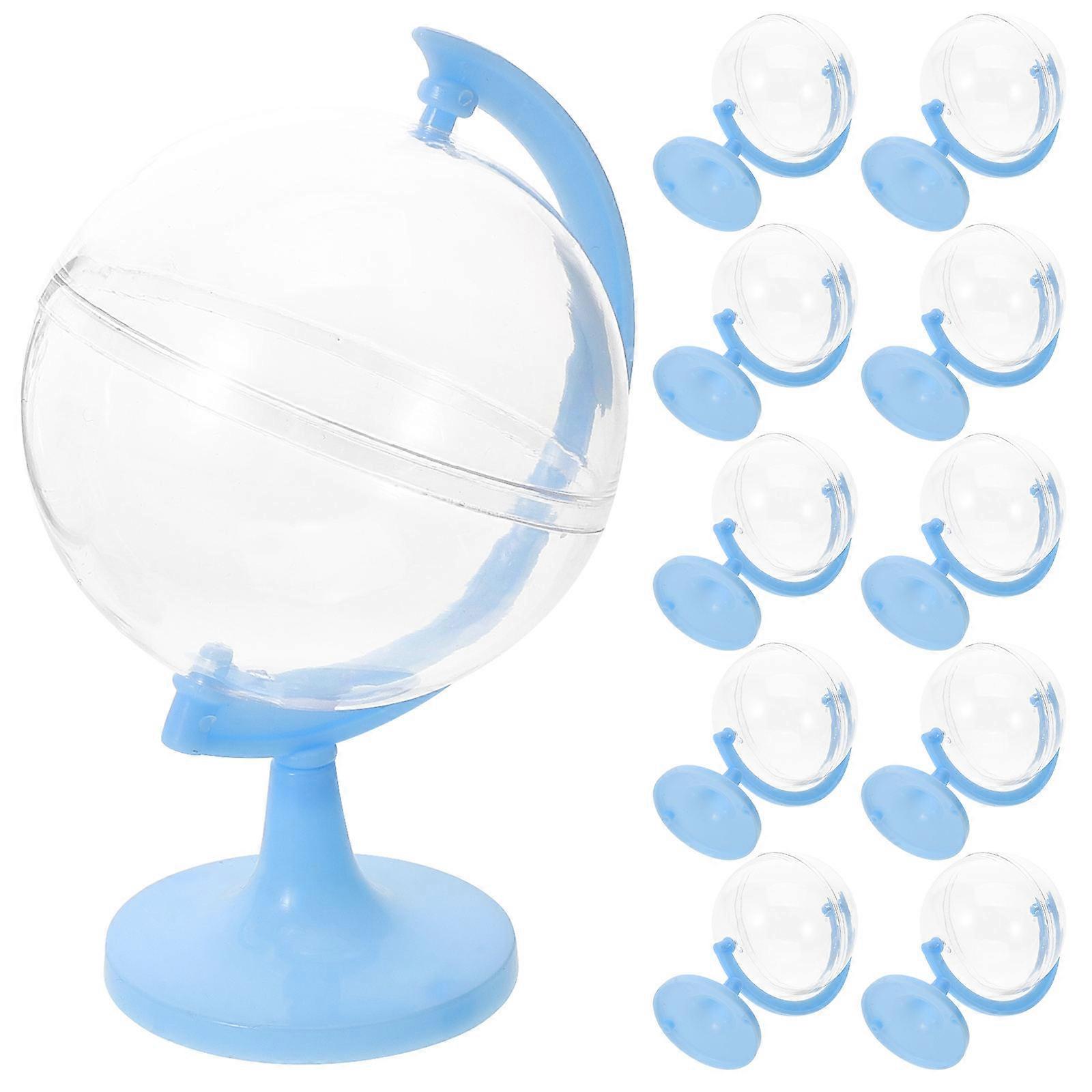 Party Candy Box Plastic Tellurion Candy Boxes for Storage 12Pcs Blue