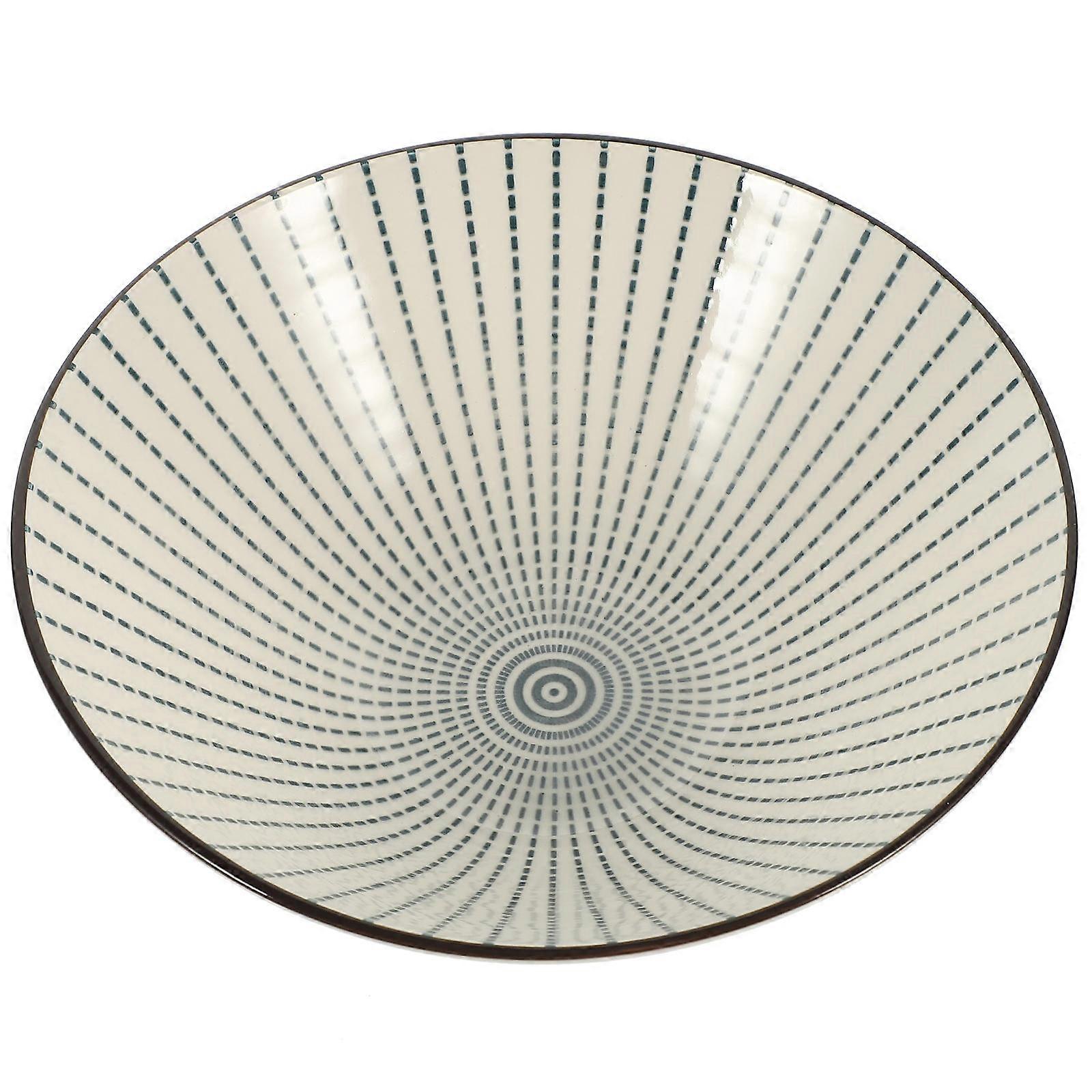 Serving Bowl For Dining Shape Ceramic Material 20X20X7.8CM Large Capacity Simple and Elegant 1Set