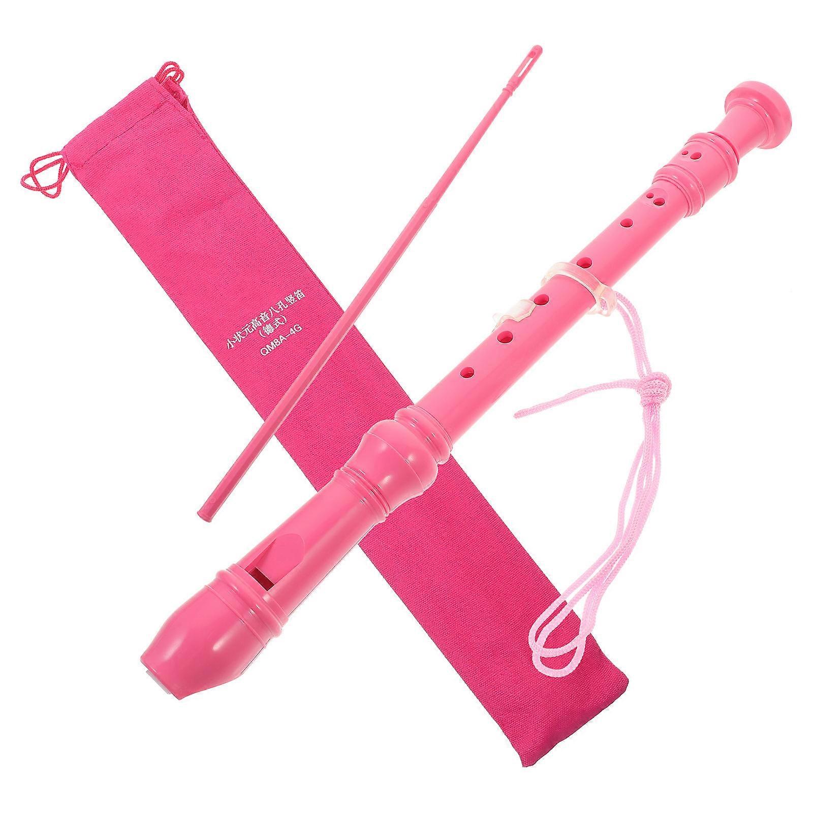 Student Recorder Instrument 8-Hole Clarinet Performance Rehearsal Accurate Pitch ABS Cloth 32.50X3.00X3.00CM 1Set