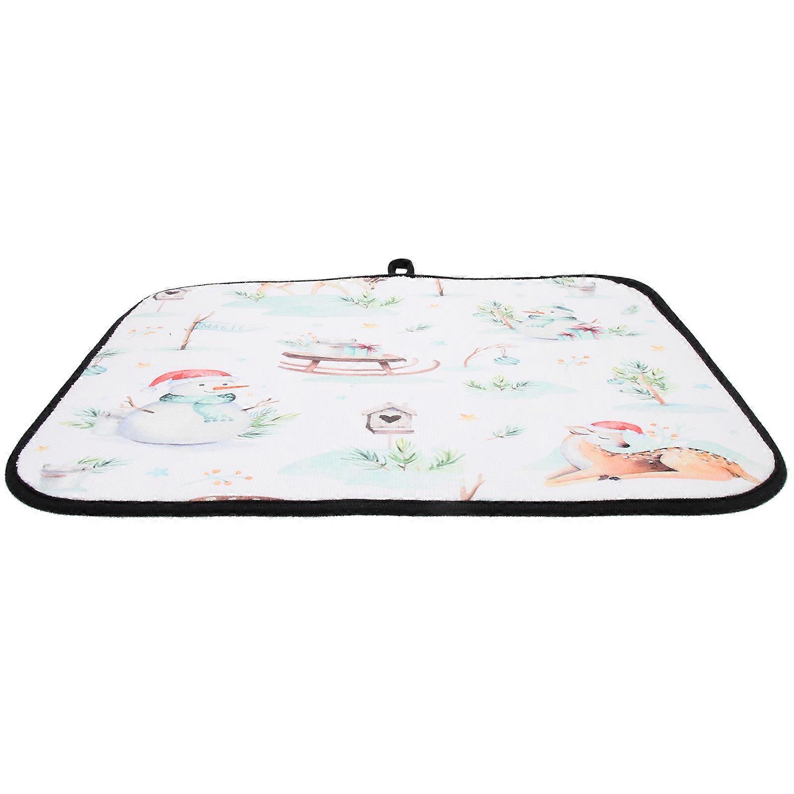 Table Place Mats Tableware Mat Polyester Rectangular Waterproof Counter Protection 1Pcs