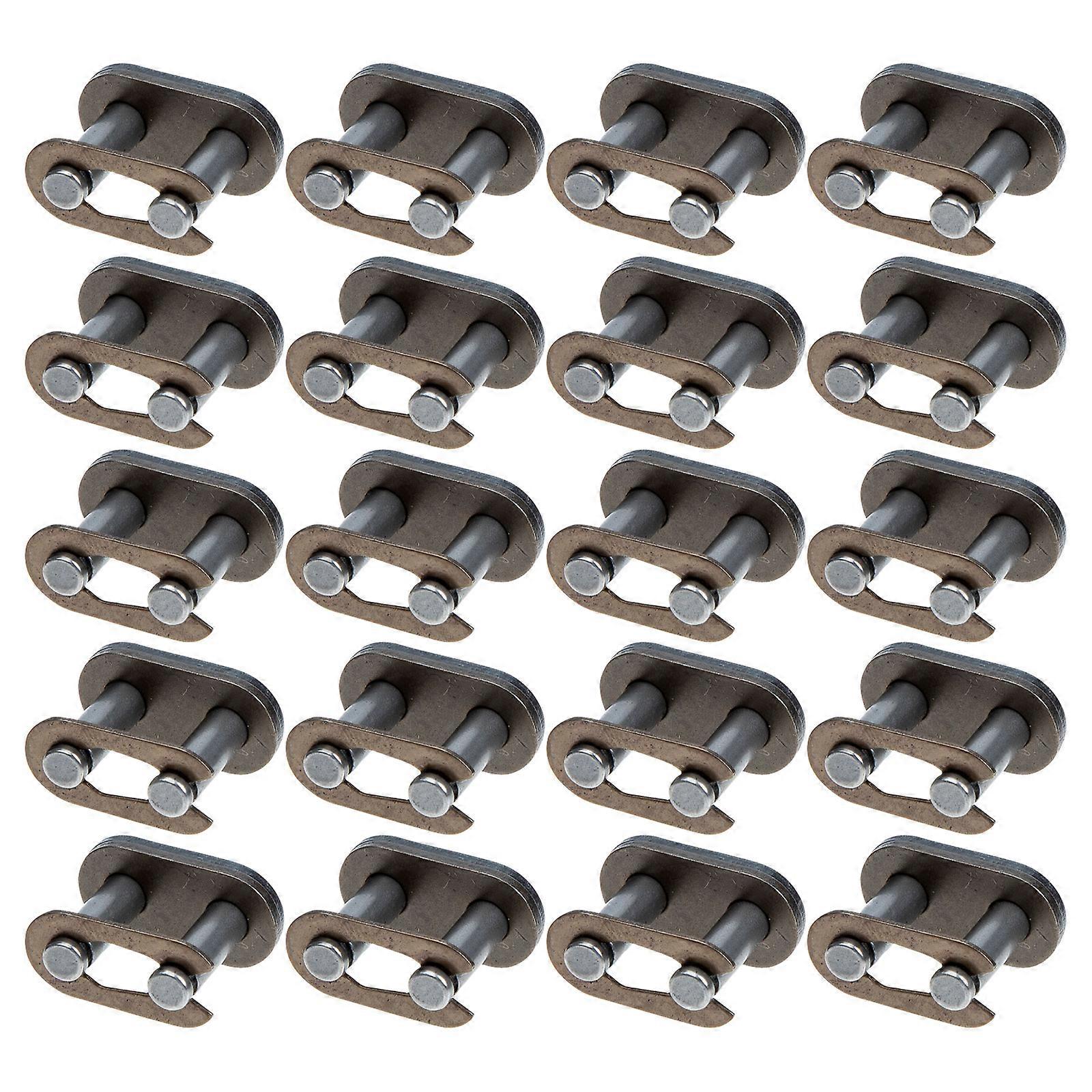 Steel Chain Link ATV Transmission Chains Repair Replacement Part Rectangular 20Pcs