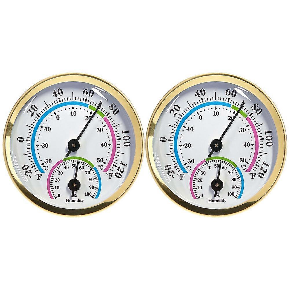 2pcs Indoor Outdoor and Hygrometer Set for Warehouse Use