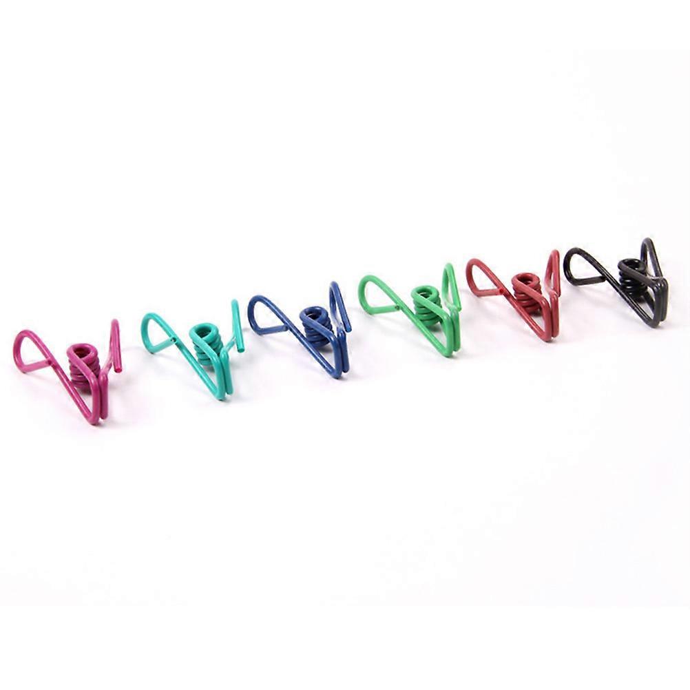 Rustproof Stainless Steel Clothes Clips with PVC Coating for Home Use Assorted Color