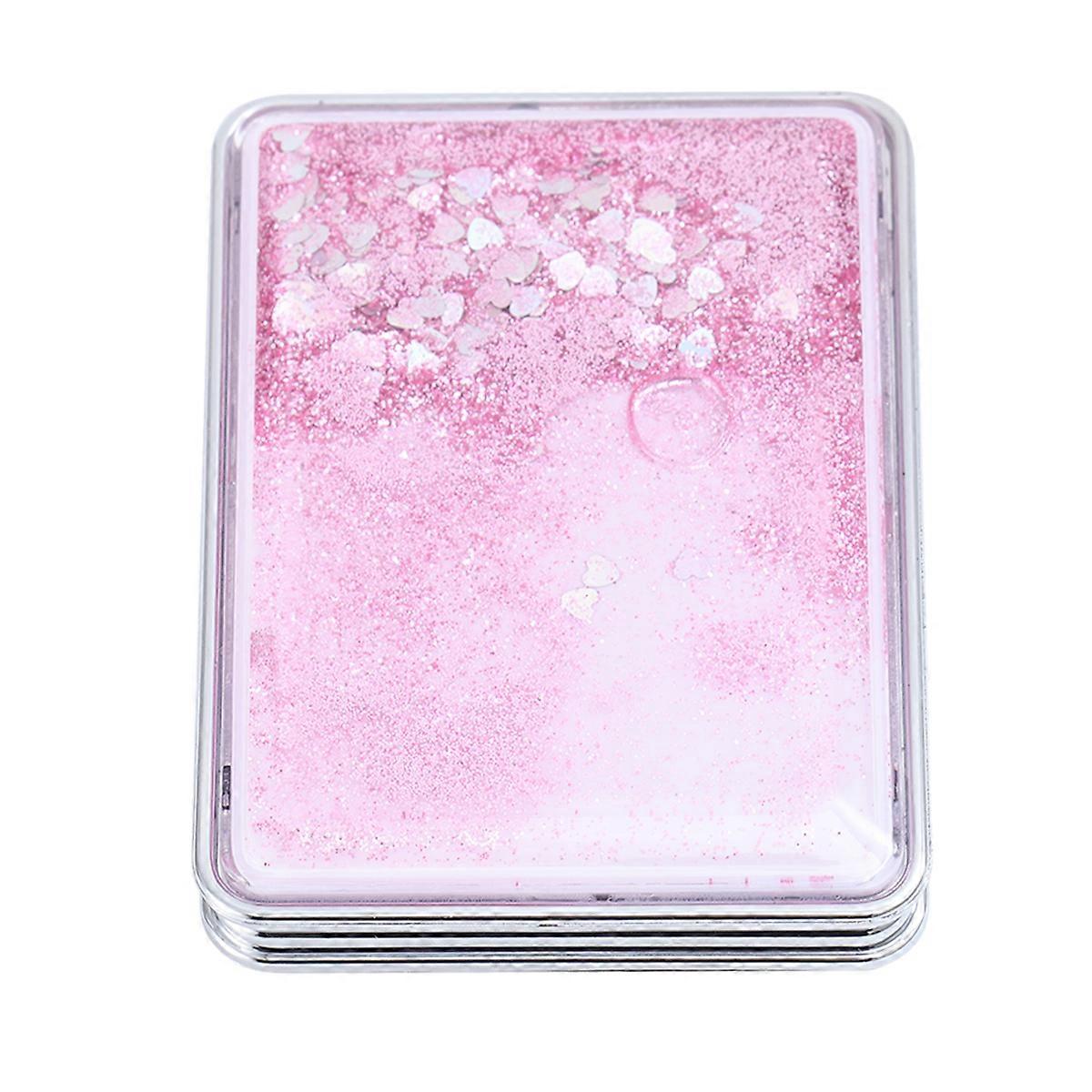 Mirror For Women Portable Makeup Mirror Double Sided High Definition Pink 8x6cm 1Pc