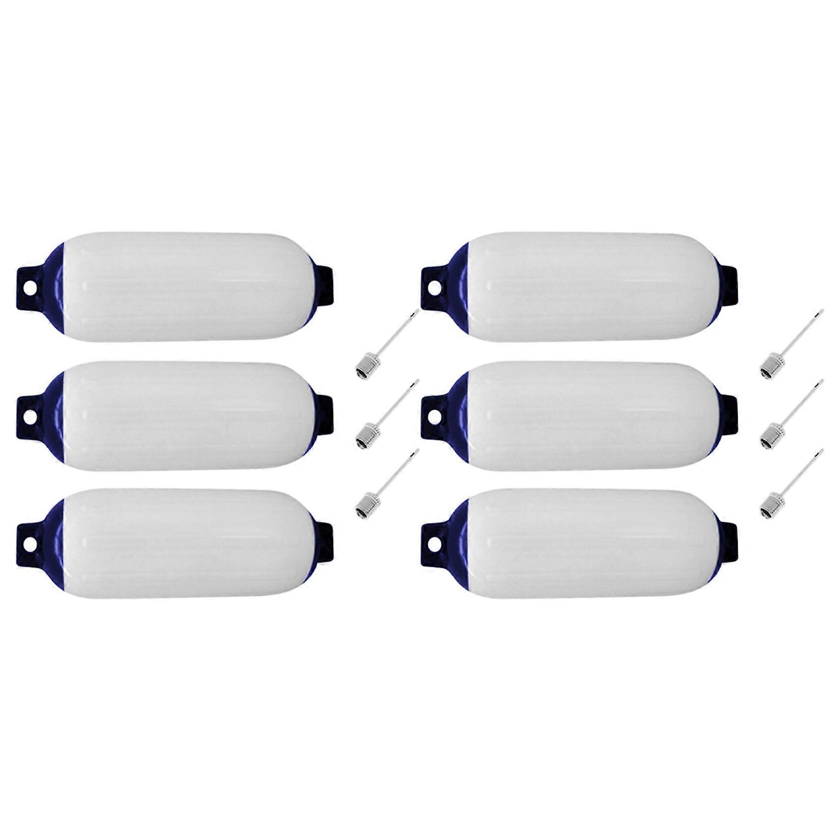 6PCS Inflatable Boat PVC Boat Anchor Bumper Marine Boat for Boat, Sailboat, Cuddy Etc (4.5X16 Inch)