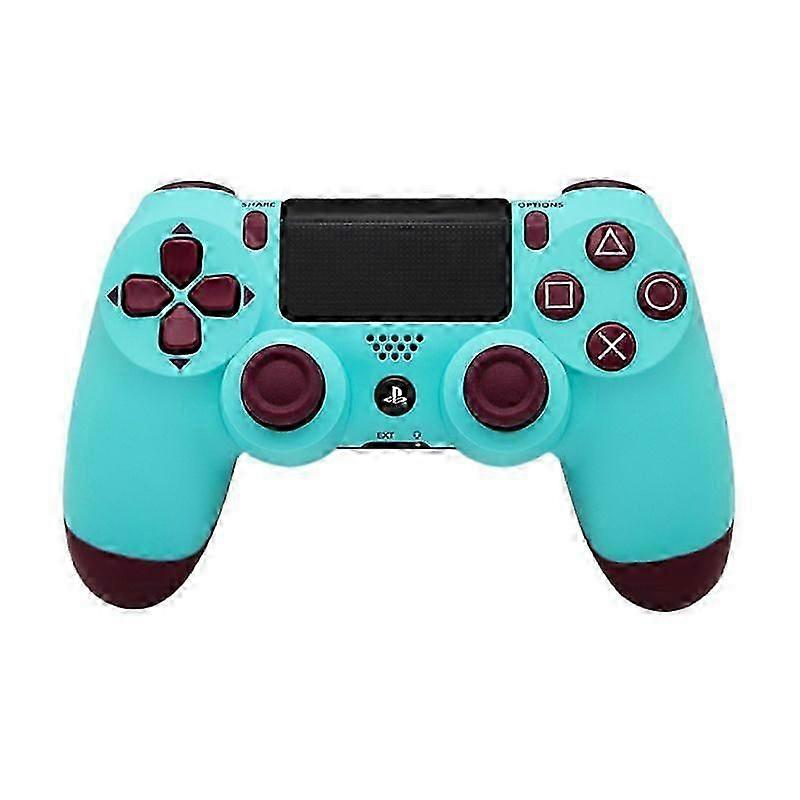 Dezelfde stijl ps4 game controller, draadloze bluetooth controller stoom computer dubbele game controller PS4 vibratie Berry Blue