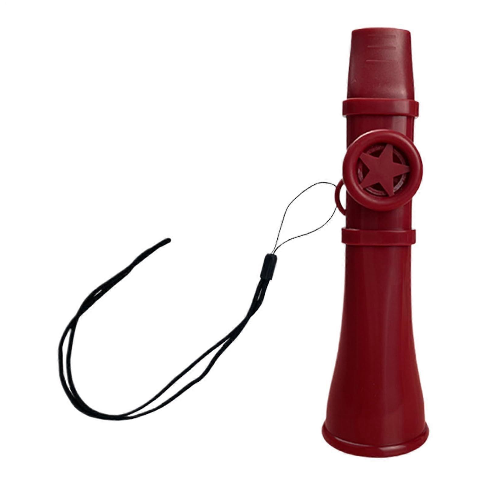 Kazoo For Adults Compact Red Non-Slip Grip Surface Reusable Mouthpiece For Parties And Outings All Ages
